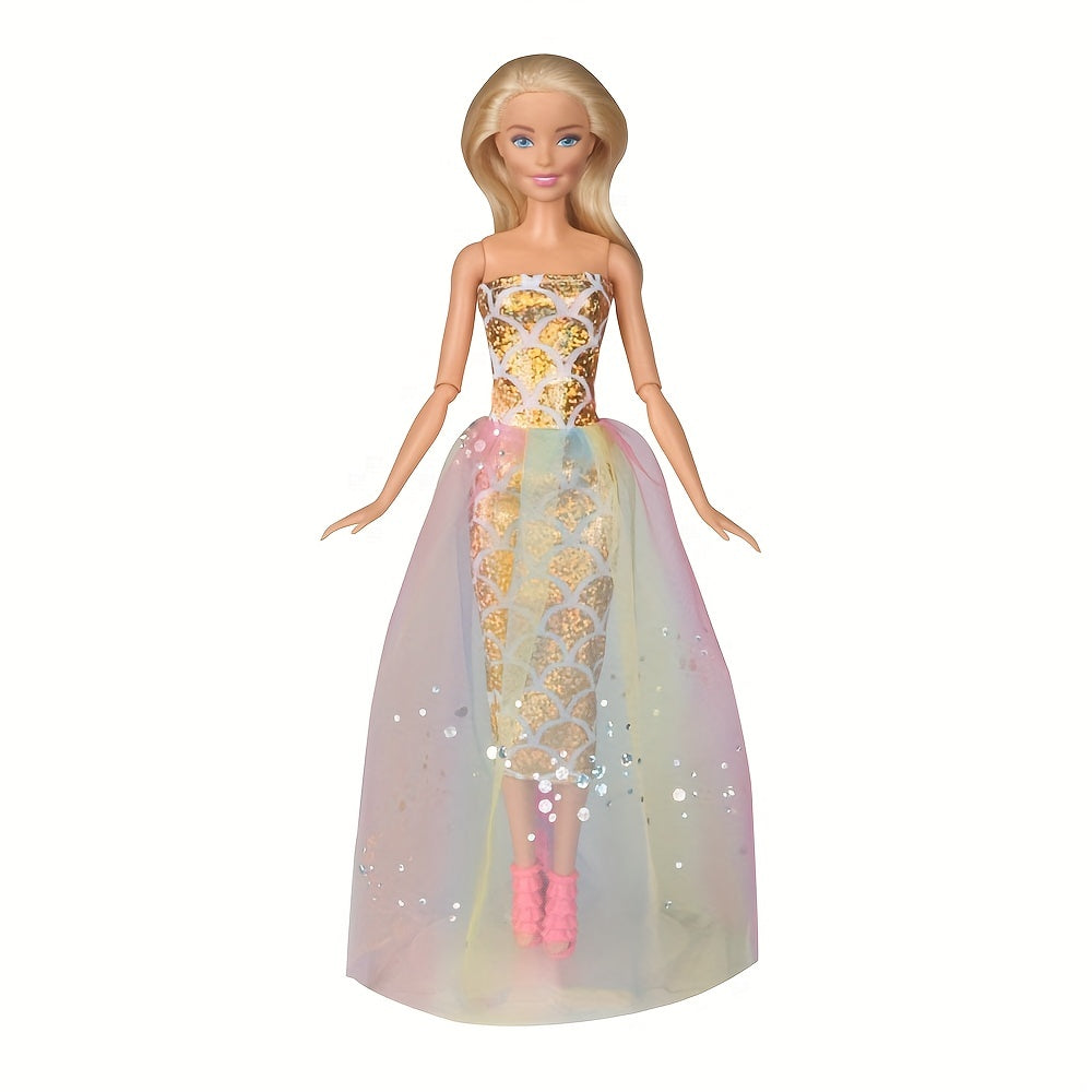 2 Sets Doll Clothes: Party & Daily Dresses for 29-21 cm Dolls