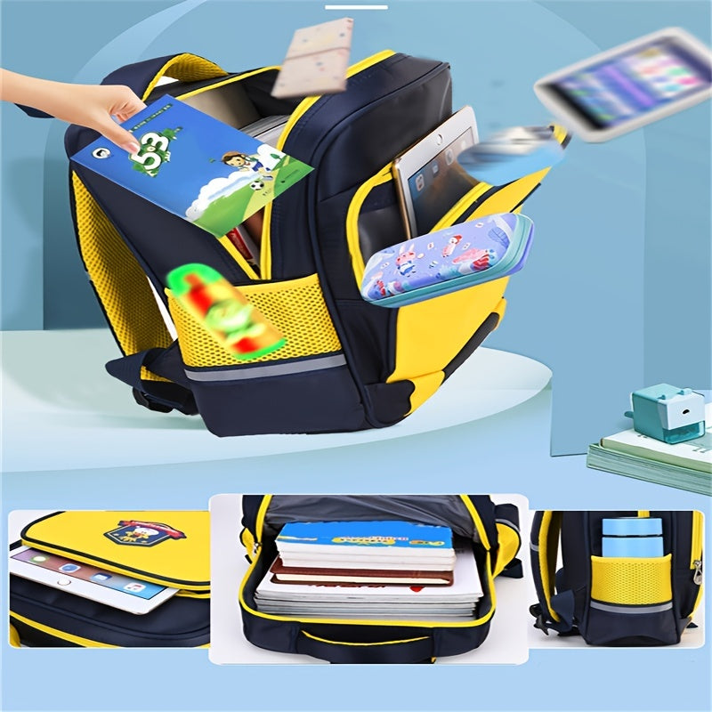 MezyTicky Kindergarten Boys Backpack British Style Schoolbag