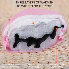 Kids Winter Skiing Gloves Thickened Cartoon Snow Playing Gloves