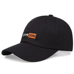 LOVE YOU Casual Anime Cartoon Embroidered Baseball Cap
