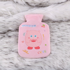 Pink Crystal Velvet Small Hot Water Bag Plush Hand Warmer Gift