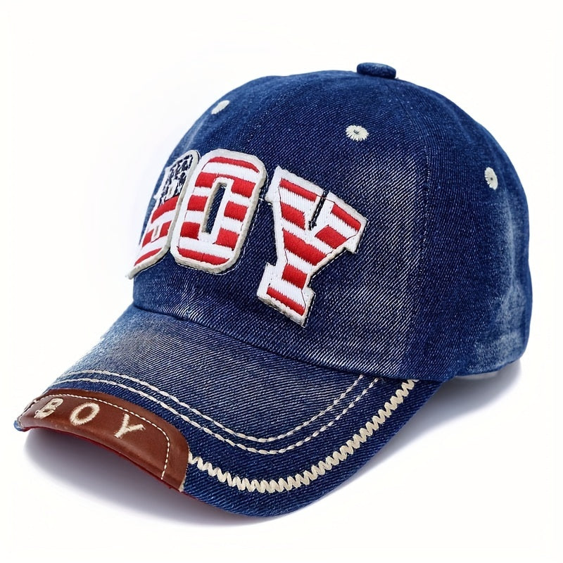 Vintage Distressed Denim Cap Baseball Cap Outdoor Traveling