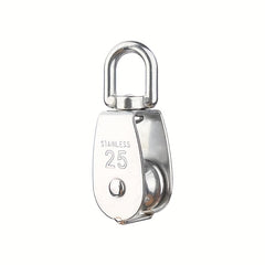 2pcs M15 M25 Steel Wire Rope Pulley Block Hook Single Pulley
