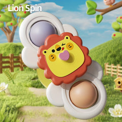 3 Durable Animal Suction Cup Toy Set for Bathing and Playing