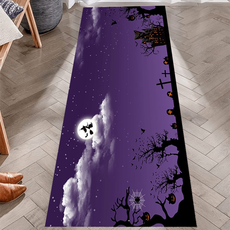 Halloween Pumpkin Runner Rug Soft Anti-fouling Kitchen Mat