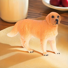 Realistic Golden Retriever Model Statue PVC Animal Figurine