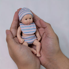 6" 15 24 cm Reborn Baby Doll Full Silicone Body Toy For Kids