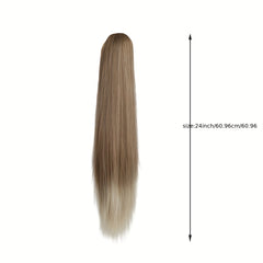 Long Straight Ponytail Extensions Clip In Hair Extensions Natural Look