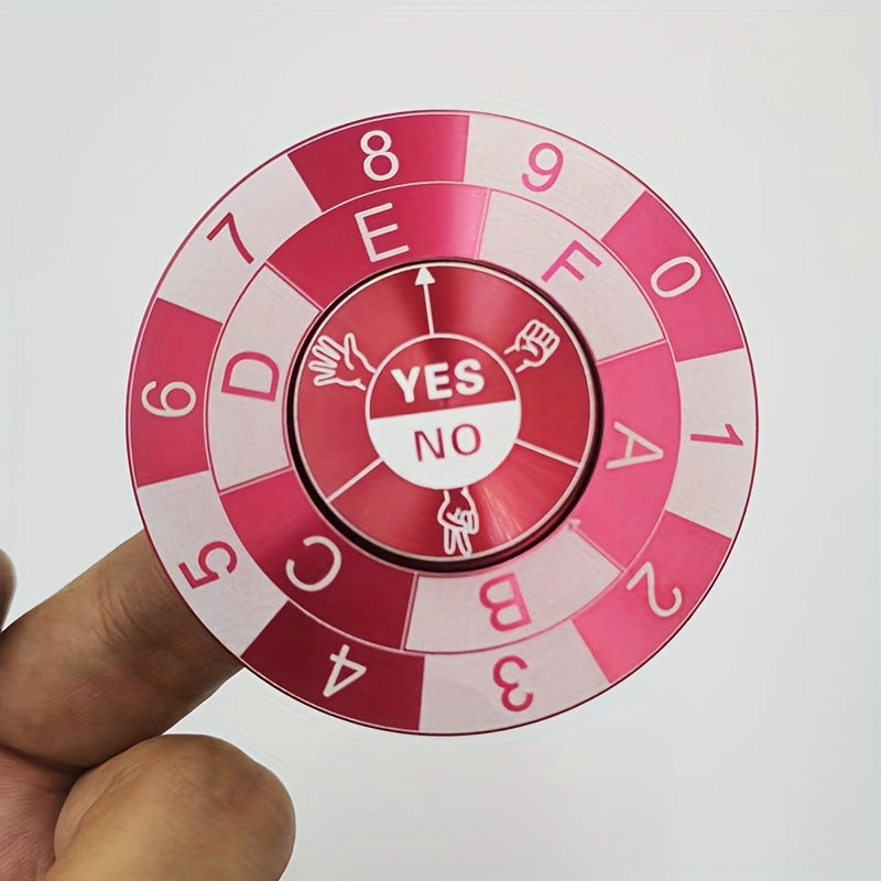 Fortune Spinner Toy Rock Paper Scissors YES NO Lucky Numbers 1 8 Durable Metal