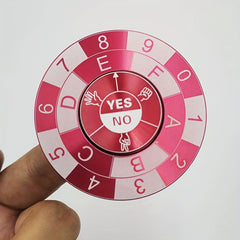Fortune Spinner Toy Rock Paper Scissors YES NO Lucky Numbers 1 8 Durable Metal