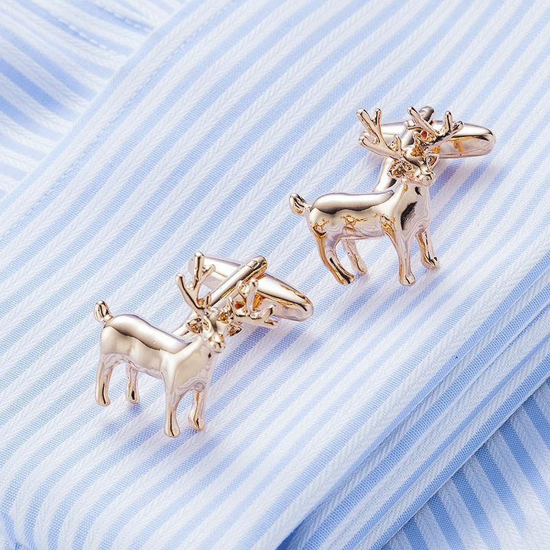 French Shirt Elk Style Cufflinks for Men