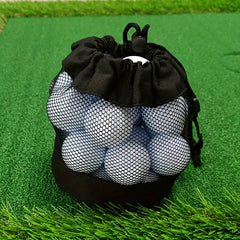 Mesh Drawstring Bag for Golf & Tennis Balls Storage