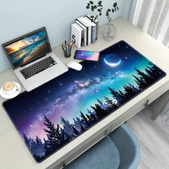 Large Desk Mat Extended Gaming Mouse Pad Non Slip Base Stitched Eges 70X30CM