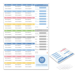 Fitness Weight Loss Planner 30 Days Gym Exercise Diary and Weight Loss Plan