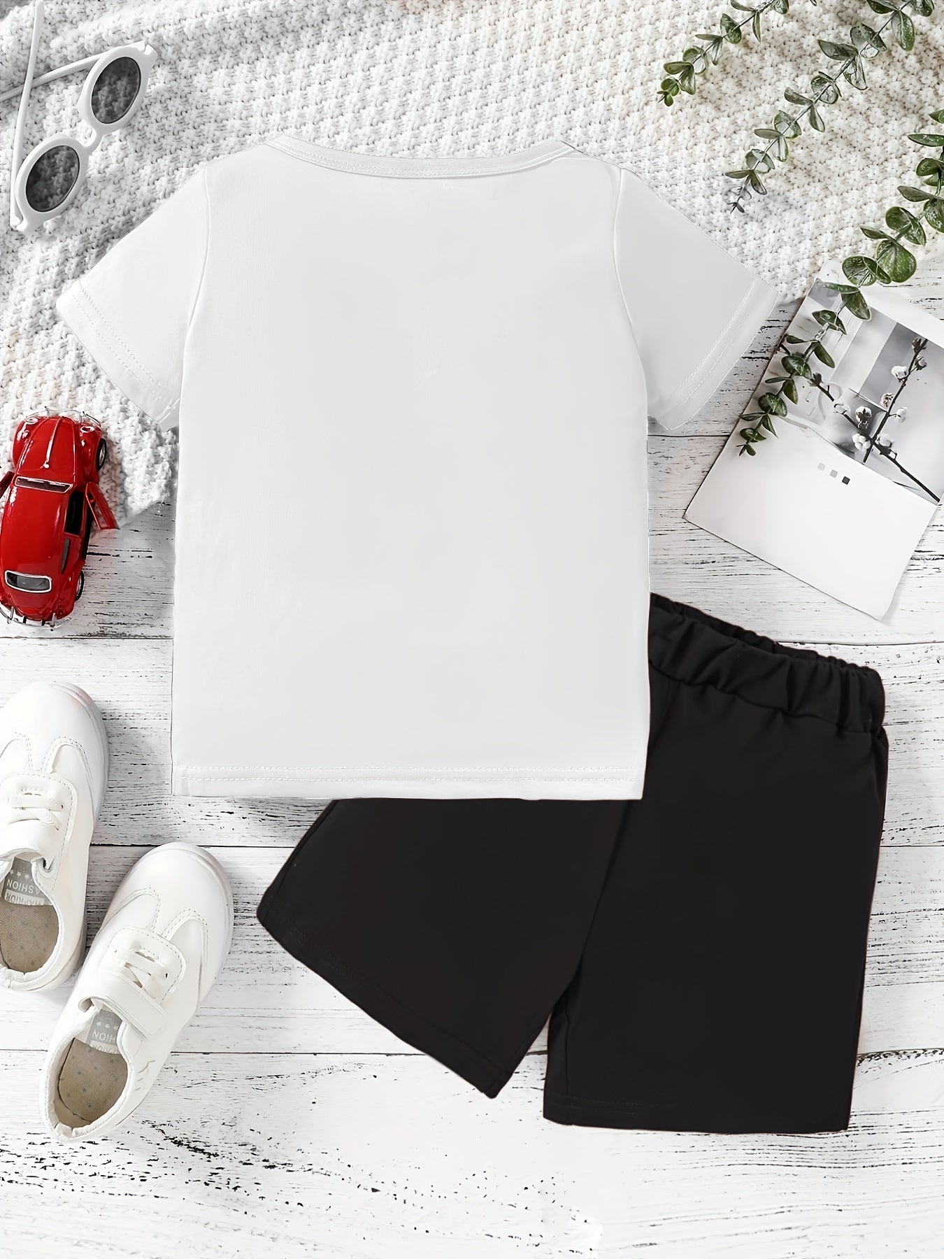 Boys Game Console Print T shirt & Shorts Set for Summer