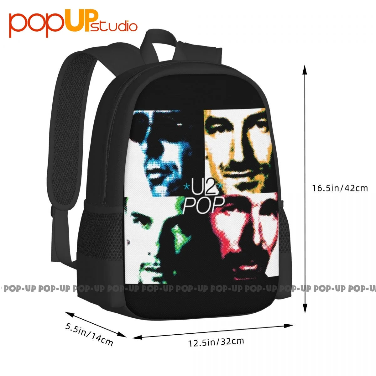 1997 U2 Tour 01 Backpack Large Capacity Vintage Art Print Sports Bag