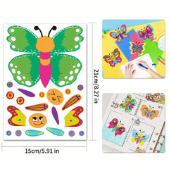 Set of 16 DIY Butterfly Ornaments for Expressive Facial Decor