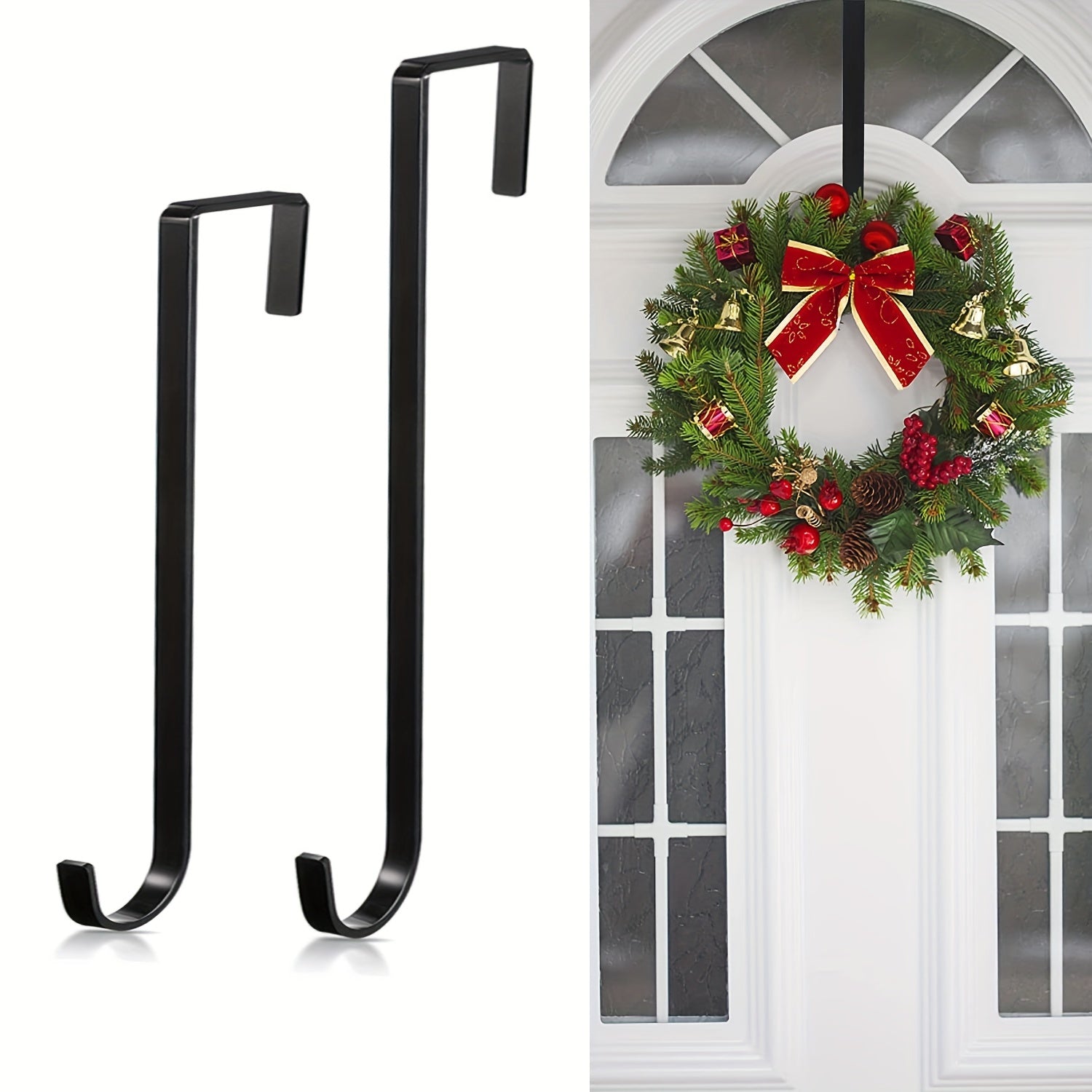 Metal Door Single Hook For Holiday Decorations 29.97 cm