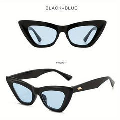 Y2K Cat Eye Sunglasses Rivet UV400 Sun Shades