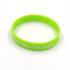 Green Shamrock Silicone Bracelet: St Patrick's & Everyday Wear