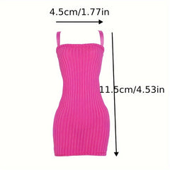 Doll Clothes Tight Fitting Dress Elastic Party Wear for 1 6 Doll