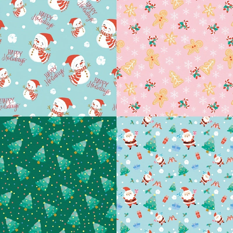DIY Album Scrapbook Paper 6 inch Christmas Theme Background