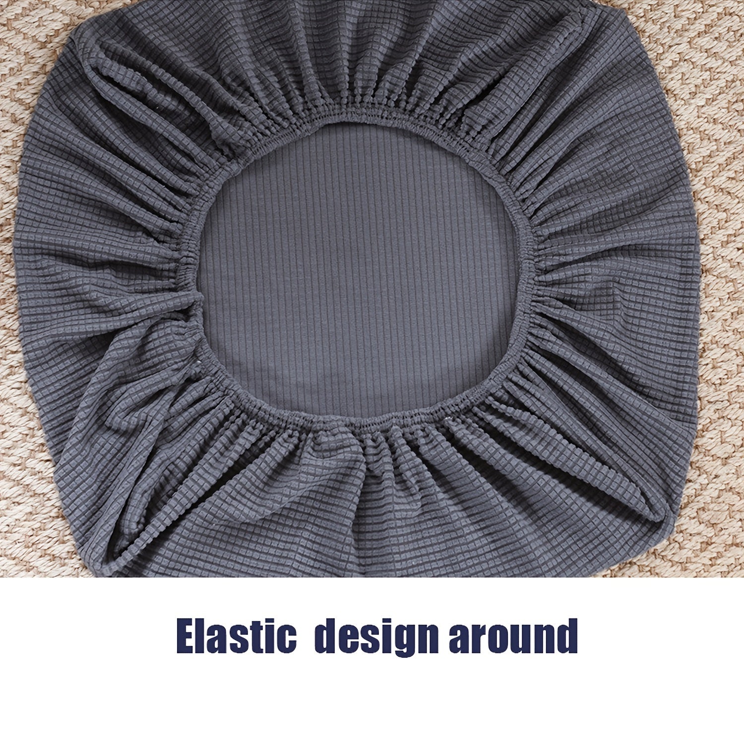 Jacquard Sofa Seat Cushion Cover Stretch Slipcover Polar Fleece Protector