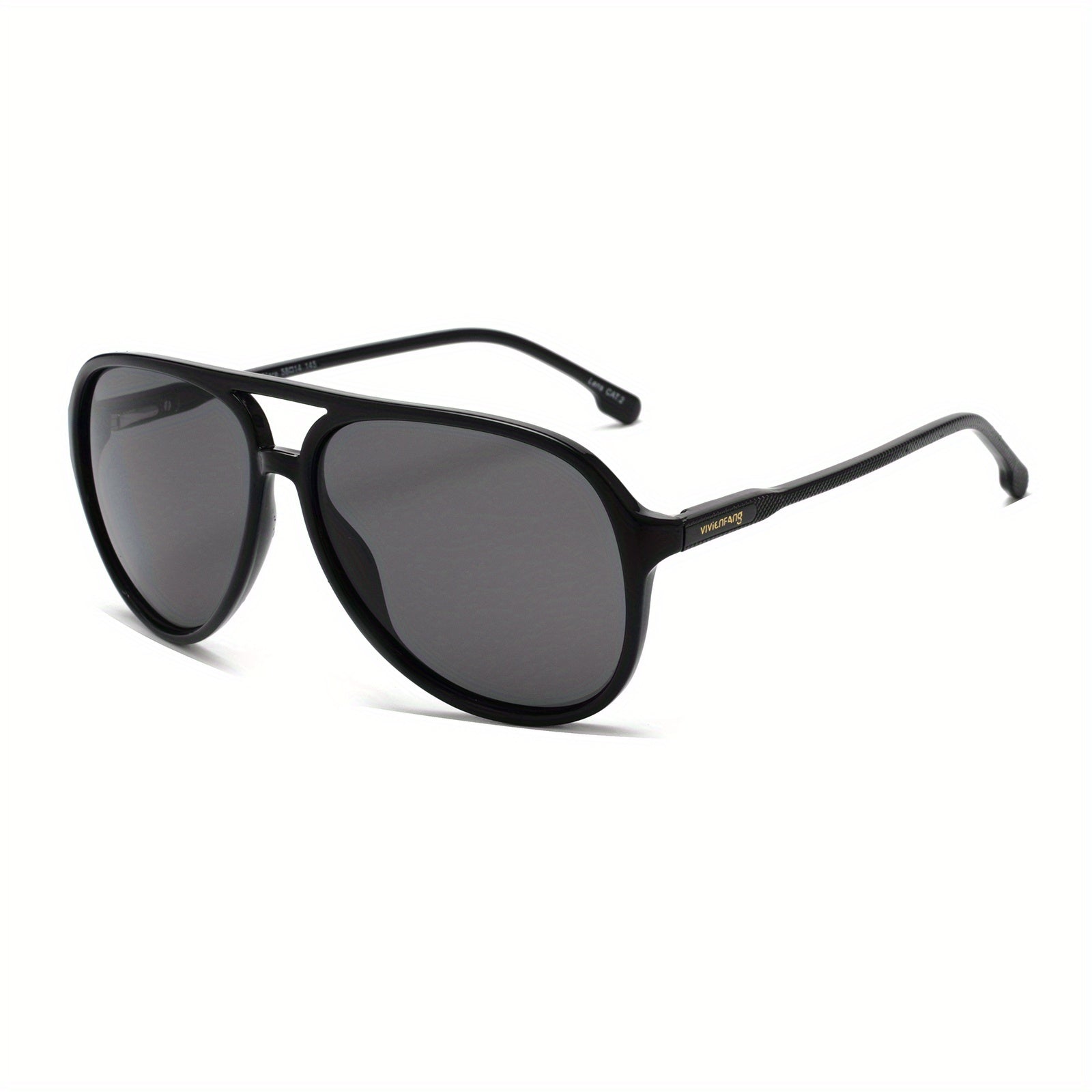 Retro Polarized Aviator Sunglasses UV Protection Lightweight Glasses