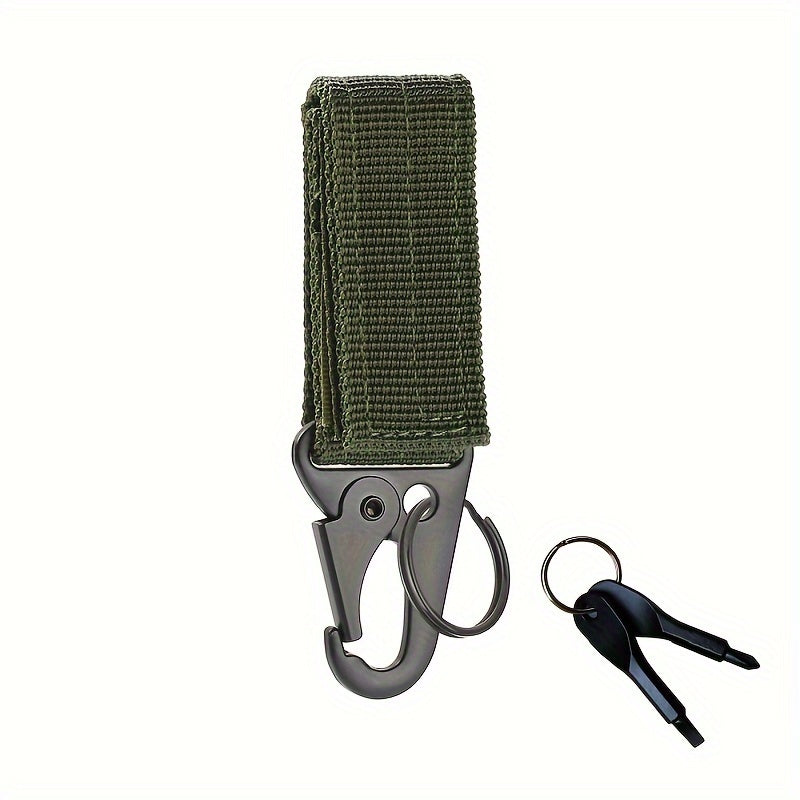 3pcs Metal Carabiner Key Chain Set with Multifunctional Screwdriver
