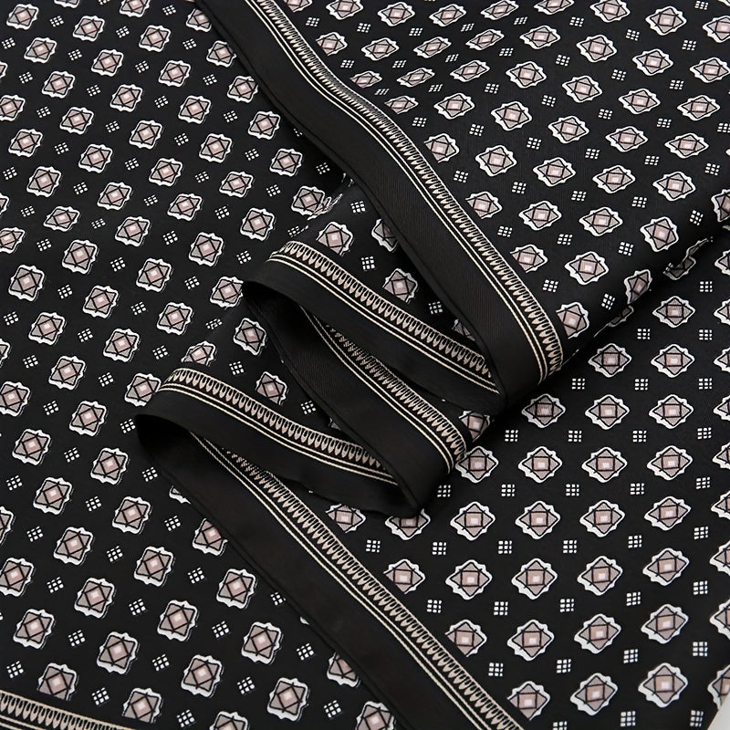 Men's Double Layer Printed Scarf