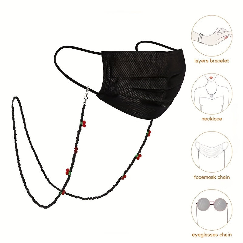 Crystal Beaded Glasses Chain Adjustable Eyeglasses Lanyard Strap