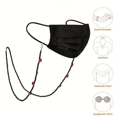 Crystal Beaded Glasses Chain Adjustable Eyeglasses Lanyard Strap