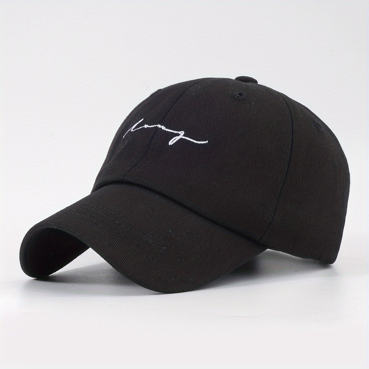 Solid Cotton Dad Hats Embroidered Baseball Cap Lightweight Adjustable Sun