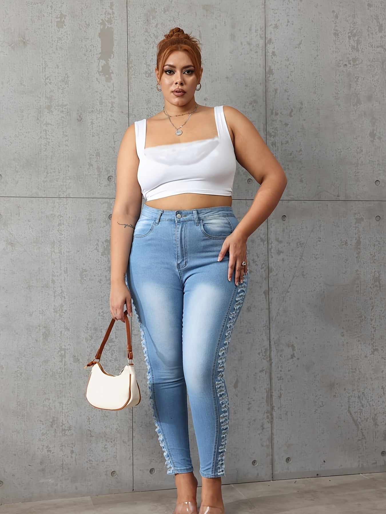 Sexy Jeans Women's High Rise Skinny Jeans