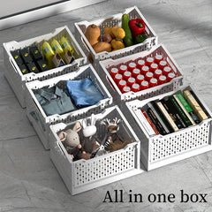 1pc Snack Storage Box Organization Basket Plastic Desk Desktop Storage Box
