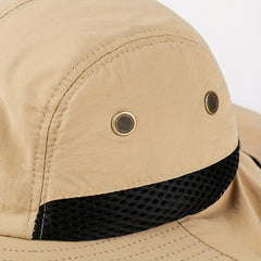 Sun Protection Bucket Hat with Neck Flap Unisex