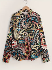 Colorful Pattern Men's Long Sleeve Shirt For Autumn Mens Clothing