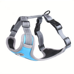 Reflective Breathable Pet Harness Adjustable Soft Oxford Material
