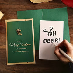 Set of Christmas Cards with Envelopes - Special Holiday Greetings