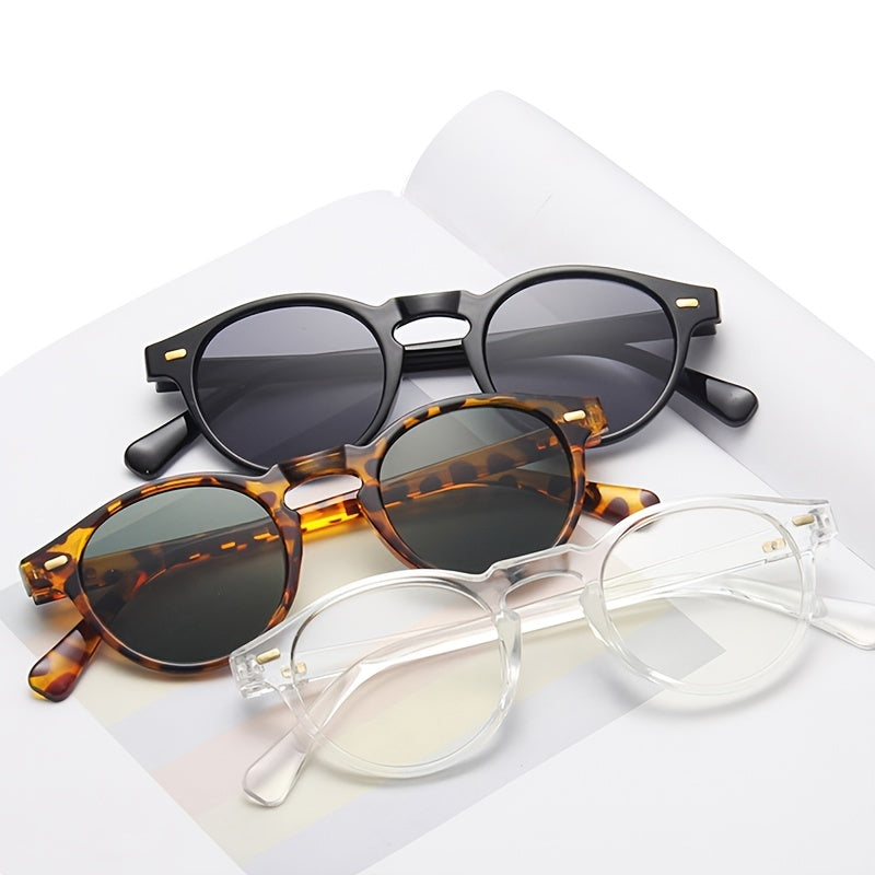 Classic Retro Oval Rivet Sunglasses Polarized UV400