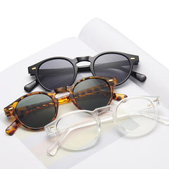 Classic Retro Oval Rivet Sunglasses Polarized UV400