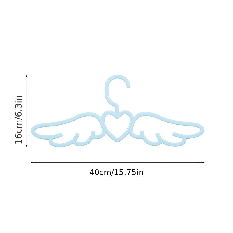 4pcs Love Angel Wings Shaped Hanger with Tie Scarf Holder