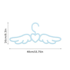 4pcs Love Angel Wings Shaped Hanger with Tie Scarf Holder