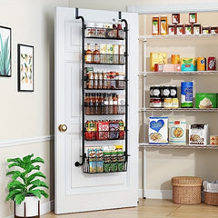 Over The Door Spice Rack Organizer - Kitchen Storage