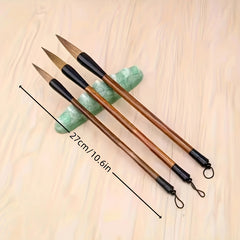 3pcs Chinese Calligraphy Brush Pen Set Art Supplies Painting Students