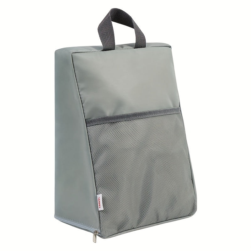 Portable Dust-Proof Shoe Storage Bag with Side Pockets