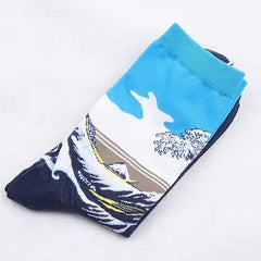 Vintage Cotton Socks Autumn Winter Sports Socks