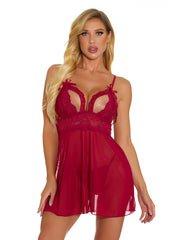 Sexy Lace Chemise Lingerie Babydoll Nightgown
