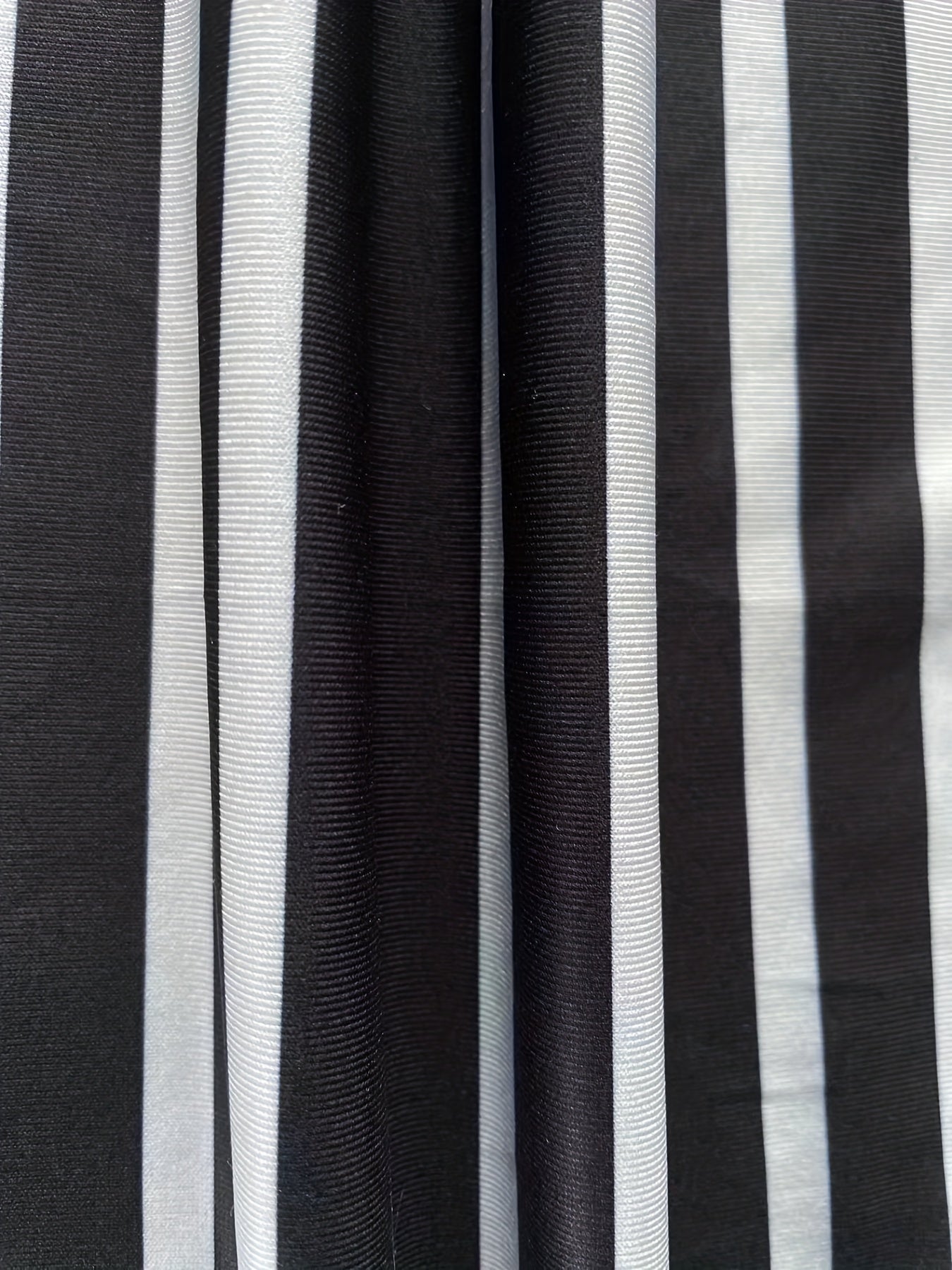 Striped Long Sleeve Crop Top & Wide Leg Pants Set