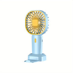 Portable Handheld Fan Rechargeable Cooling Mini USB Fan With Phone Holder